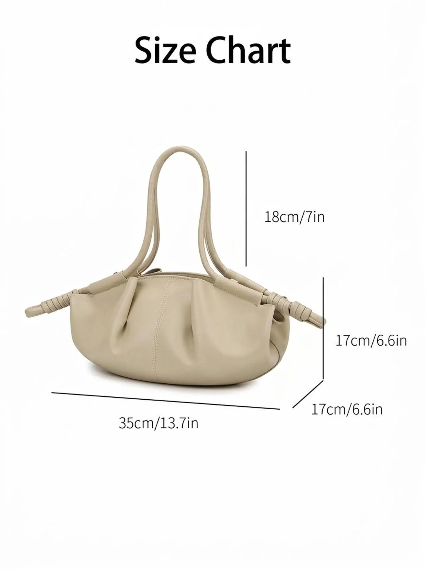 Minimalist Dumpling Leather Shoulder Bag