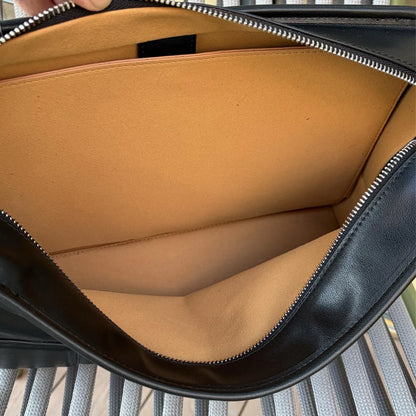 Soft Leather Zip Handheld Shoulder Bag