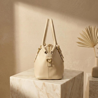 Minimalist Dumpling Leather Shoulder Bag