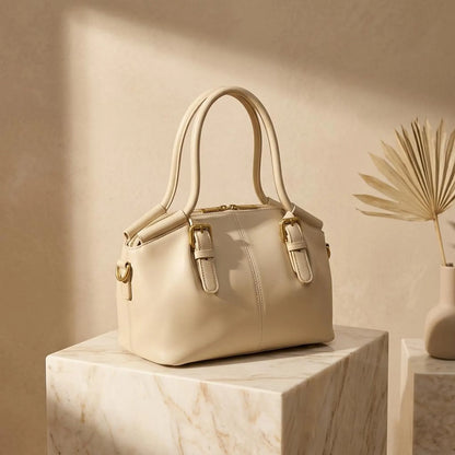 Minimalist Dumpling Leather Shoulder Bag